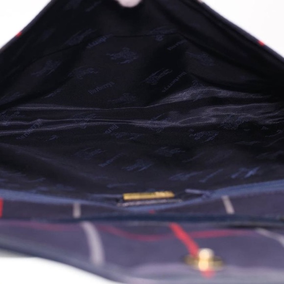 Burberry Navy Red Check Shoulder Bag - Picture 13 of 15